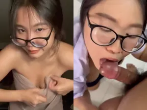 Nữ sinh mút cây hàng đá trứng cút điêu luyện