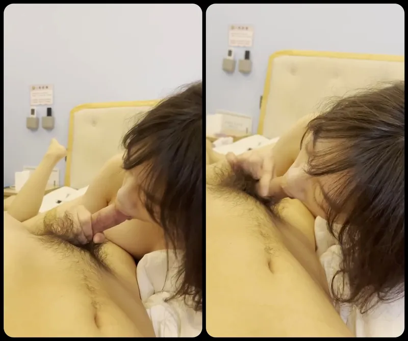 Gấu ngoan bú láp cục thịt bự của anh