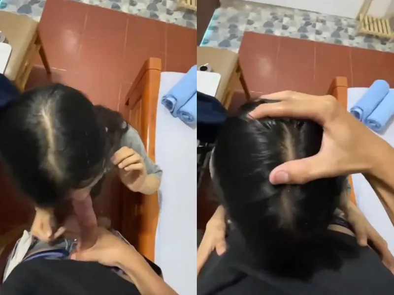 Xin má qua nhà bạn học thêm, học sinh nữ c3 bị any xả sữa đặc vào mồm