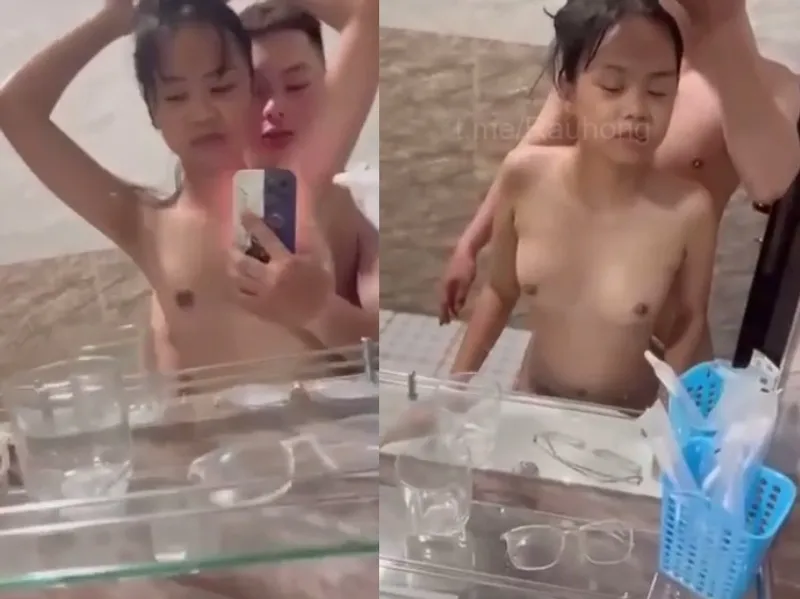 Nhỏ nhắn em cùng thằng bồ xxx trước gương quay kỉ niệm